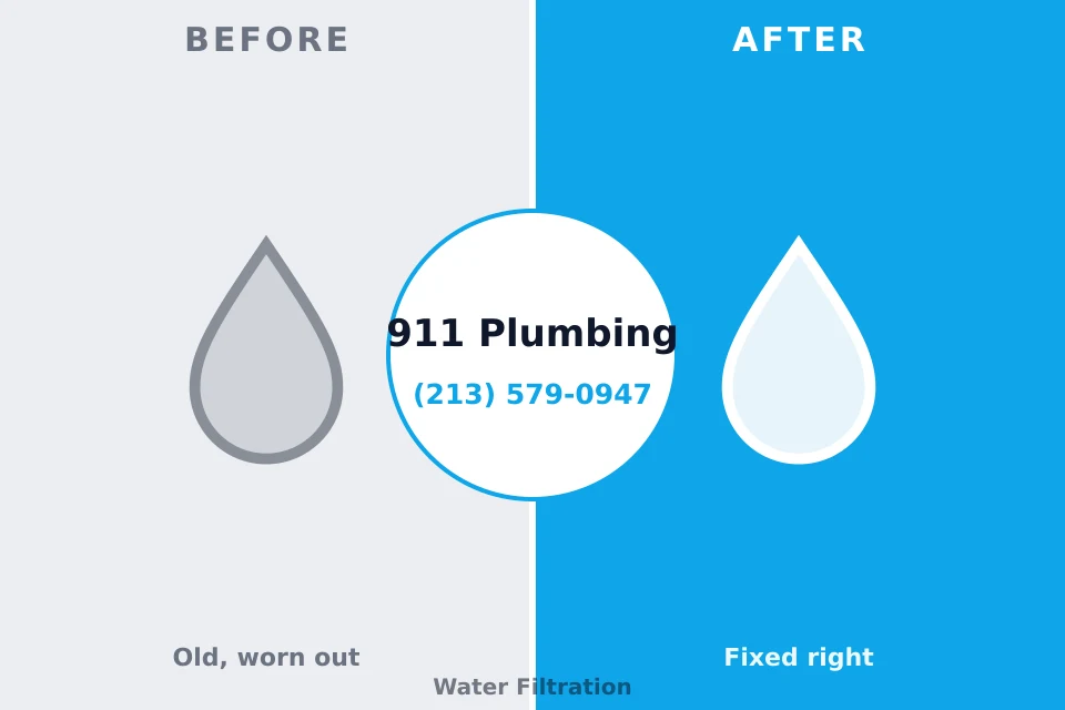 Before and after: plumbing repair West Fargo, ND